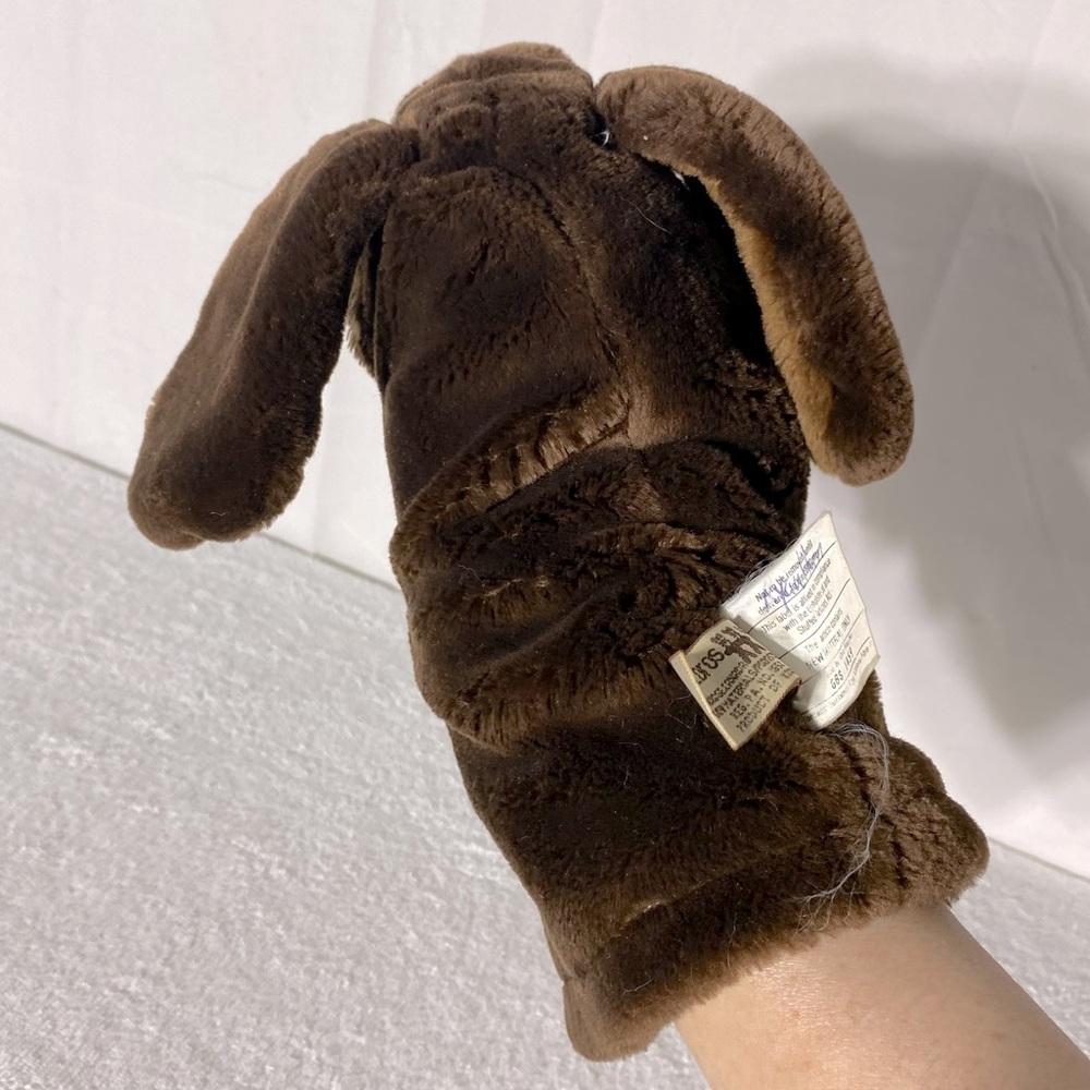 Vintage The Heritage Collection Wrinkles Brown Plush Dog Hand Puppet 310278 - Picture 5 of 14